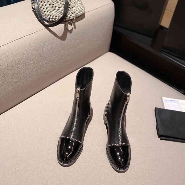 boots boots women's leather winter shoes knee height round head square high heels series, Black
boots boots women's leather winter shoes knee height round head square high heels series, Black
