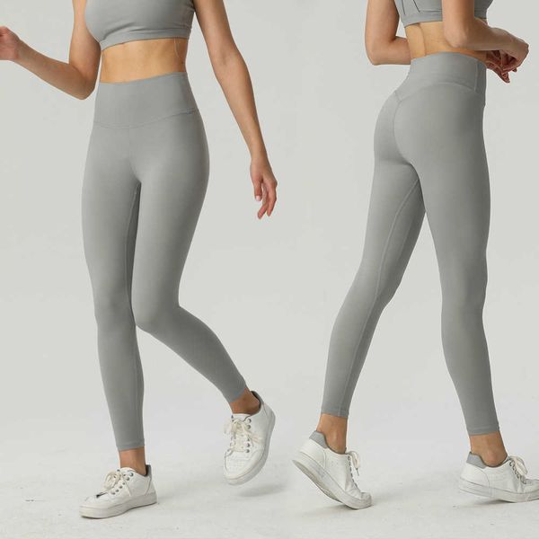2022 women's tight sports high waist slim yoga pants double sided matte nude leggings, Black
2022 women's tight sports high waist slim yoga pants double sided matte nude leggings, Black