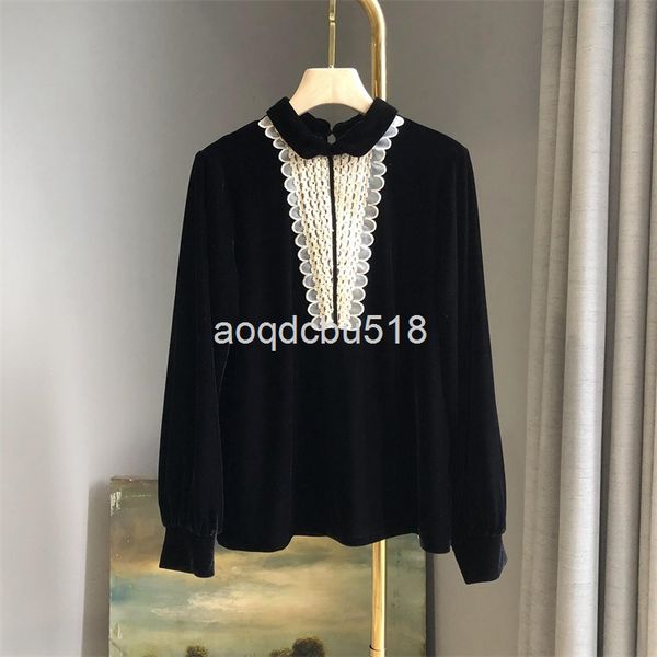 women's blouses & shirts nanyou jianhuo velvet shirt women's early spring french elegant lace splicing lapel pullover top, White
women's blouses & shirts nanyou jianhuo velvet shirt women's early spring french elegant lace splicing lapel pullover top, White