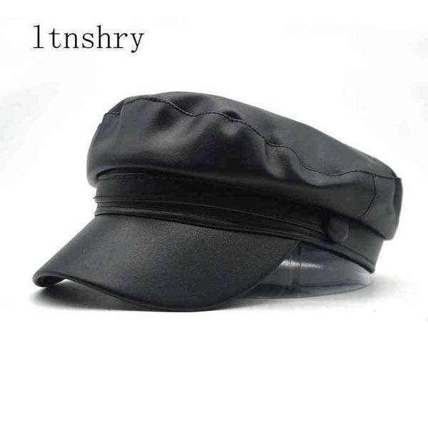 2019 pu leather military cap women fashion military hat gorra snapback cap female cap beret british style new brand mujer j220722, Blue;gray
2019 pu leather military cap women fashion military hat gorra snapback cap female cap beret british style new brand mujer j220722, Blue;gray