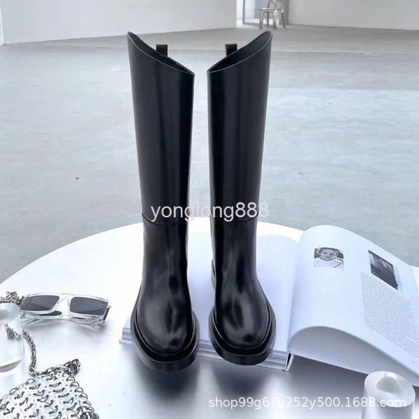 boots high barrel knight boots round head black injection molded shoes flat heels women's rain
boots high barrel knight boots round head black injection molded shoes flat heels women's rain