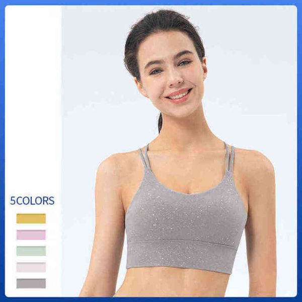 bras lulu brand yoga sports underwear women's silver sprinkling double thin shoulder straps cross beautiful vest back shockproof fitnes, Red;black
bras lulu brand yoga sports underwear women's silver sprinkling double thin shoulder straps cross beautiful vest back shockproof fitnes, Red;black