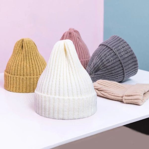 autumn warm baby hat solid color girls boys beanie cap kids winter thicken knitted hats, Yellow
autumn warm baby hat solid color girls boys beanie cap kids winter thicken knitted hats, Yellow