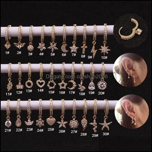 other earrings jewelry 30 styles hoop with small cz dangle drop earring 2021 heart moon star dainty tiny lobe ear piercing je dhsck, Golden;silver
other earrings jewelry 30 styles hoop with small cz dangle drop earring 2021 heart moon star dainty tiny lobe ear piercing je dhsck, Golden;silver