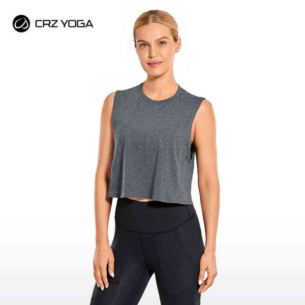 crz yoga women's pima cotton crop workout tank loose fit athletic sports shirts sleeveless yoga t220725, White;red
crz yoga women's pima cotton crop workout tank loose fit athletic sports shirts sleeveless yoga t220725, White;red