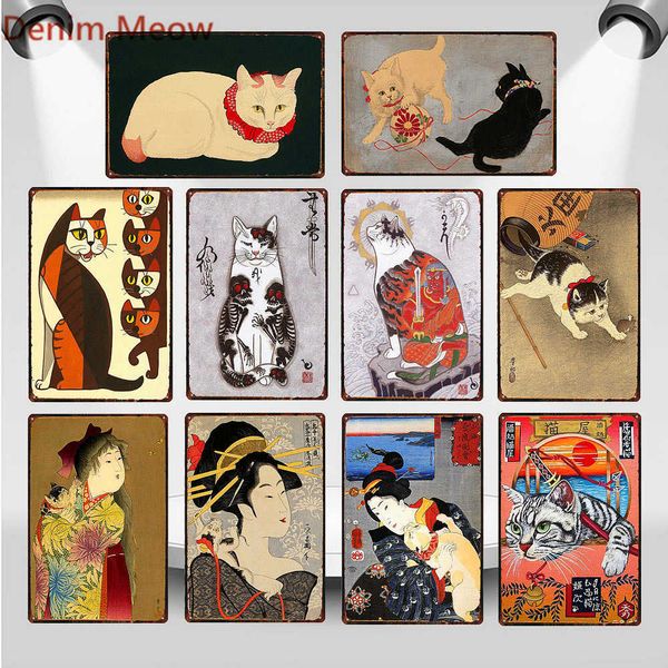 japanese samurai cat metal tin sign japan lady metal wall decor animal shabby chic poster ninja cat pub cafe home deco
japanese samurai cat metal tin sign japan lady metal wall decor animal shabby chic poster ninja cat pub cafe home deco