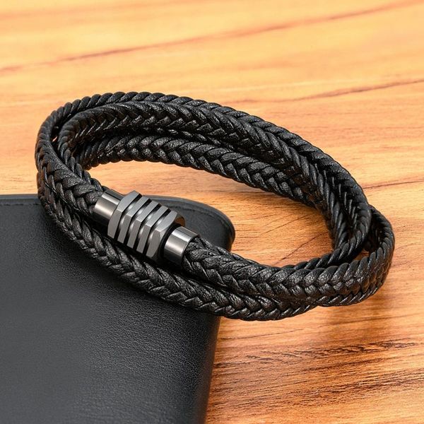 charm bracelets design two layers braided rope brown black leather bracelet for stainless steel men bangles jewelry birthday gifts, Golden;silver
charm bracelets design two layers braided rope brown black leather bracelet for stainless steel men bangles jewelry birthday gifts, Golden;silver