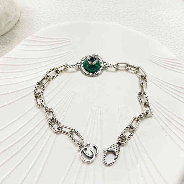 chain silver malachite bracelet pendant twisted hand ornament hip hop gift high version, Black
chain silver malachite bracelet pendant twisted hand ornament hip hop gift high version, Black