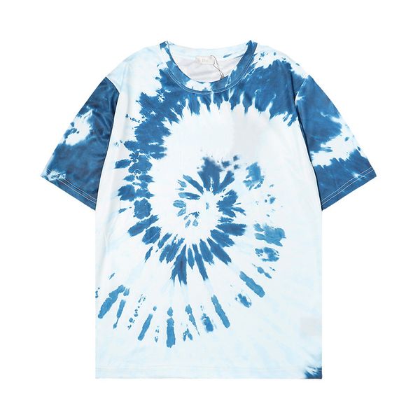 fashion printed loose tie dye women's t-shirt small round neck spring summer high quality, White
fashion printed loose tie dye women's t-shirt small round neck spring summer high quality, White