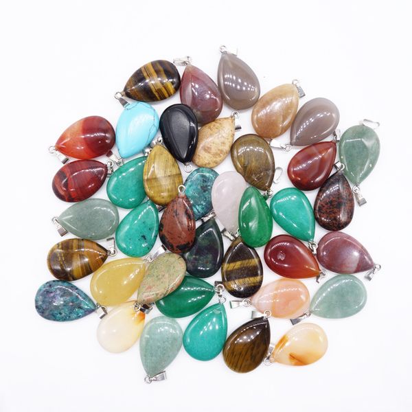 tiger eye pendant mixed color natural stone water drop pendant rose crystal jewelry accessories manufacturer wholesale, Silver
tiger eye pendant mixed color natural stone water drop pendant rose crystal jewelry accessories manufacturer wholesale, Silver