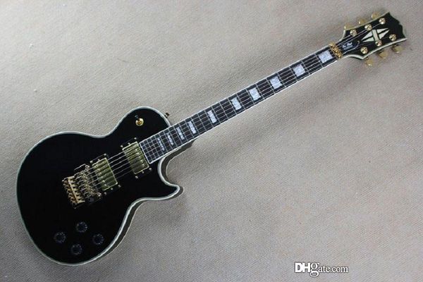 g les rosewood fingerboard floyd rose tremolo black lp custom electric guitar golden hardware @32
g les rosewood fingerboard floyd rose tremolo black lp custom electric guitar golden hardware @32