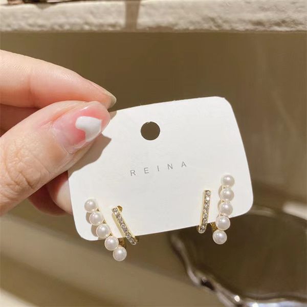 gold plated silver needle zircon pearl geometric c- shaped earrings french style temperament delicate earrings commuters all-matching earrin, Golden
gold plated silver needle zircon pearl geometric c- shaped earrings french style temperament delicate earrings commuters all-matching earrin, Golden