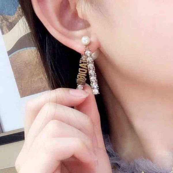 jewel new letter size pearl earrings red versatile temperament high 925 silver needle earrings female, Golden
jewel new letter size pearl earrings red versatile temperament high 925 silver needle earrings female, Golden