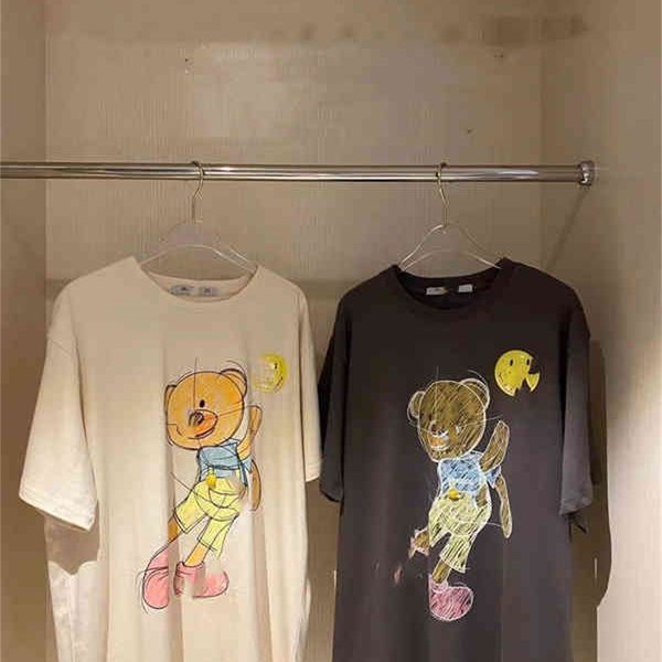 2022 new special offer summer fashion printed bear short sleeve t-shirt loose, breathable and fashionable couple, White
2022 new special offer summer fashion printed bear short sleeve t-shirt loose, breathable and fashionable couple, White