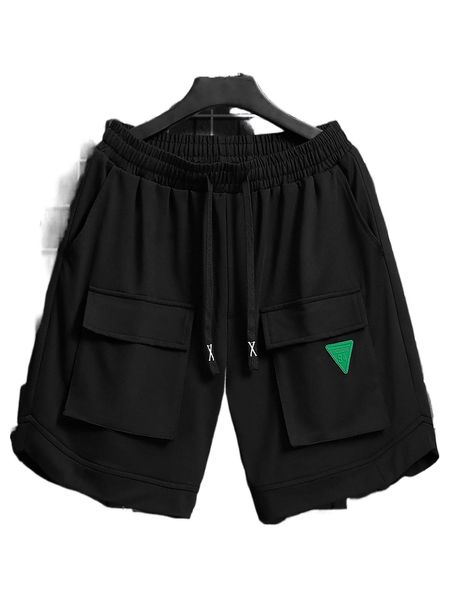 men letter patched detail flap pocket drawstring waist cargo shorts 70rp#, White;black
men letter patched detail flap pocket drawstring waist cargo shorts 70rp#, White;black