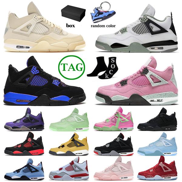 with box new jumpman 4 4s iv basketball shoes for mens womens j4 designer military black cats sb bred blue thunder sail pink sports sneakers
with box new jumpman 4 4s iv basketball shoes for mens womens j4 designer military black cats sb bred blue thunder sail pink sports sneakers