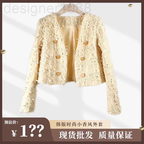 women's wool & blends designer woolen tweed small fragrance coat women's 2021 autumn winter korean version fashion short celebrity, Black
women's wool & blends designer woolen tweed small fragrance coat women's 2021 autumn winter korean version fashion short celebrity, Black