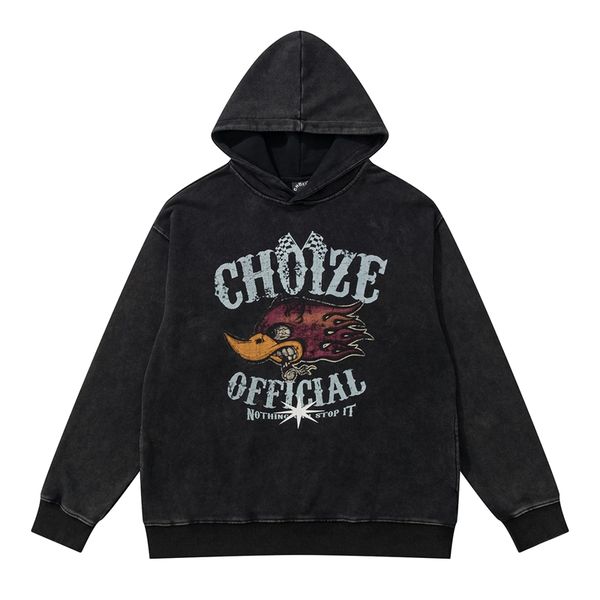 high street letter embroidery pullover hoodies for men and women distressed washed casual oversize hooded sweatshirt, Black
high street letter embroidery pullover hoodies for men and women distressed washed casual oversize hooded sweatshirt, Black