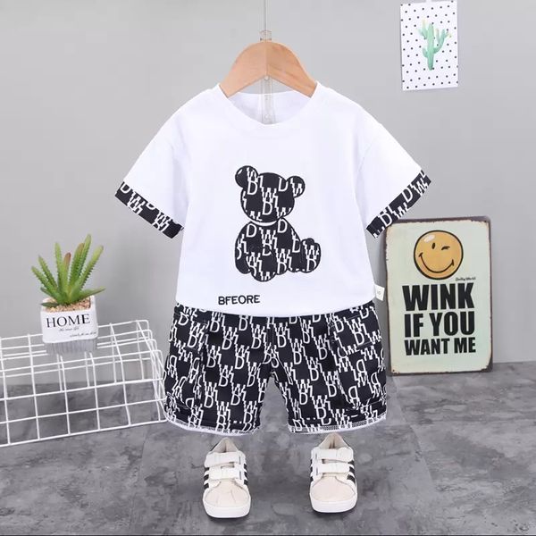 new summer baby girl clothes set boys cotton cartoon bear t-shirt and shorts 2pcs set toddler casual costume kids tracksuits, White
new summer baby girl clothes set boys cotton cartoon bear t-shirt and shorts 2pcs set toddler casual costume kids tracksuits, White