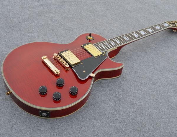 electric guitar rosewood fingerboard red flame maple delivery can customize quality
electric guitar rosewood fingerboard red flame maple delivery can customize quality