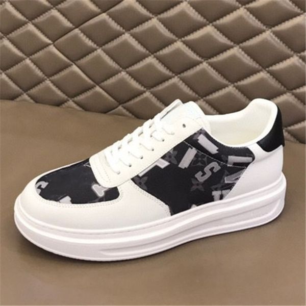 mens versatile fashion small white shoes cowhide mosaic printed canvas surface low flat sneakers size 38-44, Black
mens versatile fashion small white shoes cowhide mosaic printed canvas surface low flat sneakers size 38-44, Black