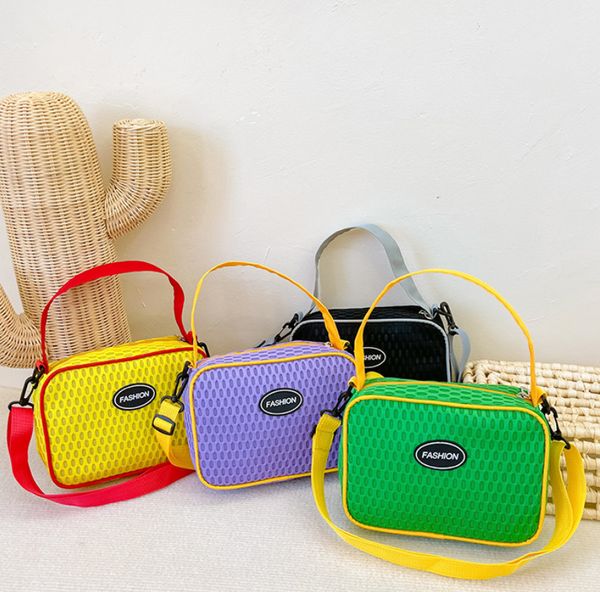 children contrast color handbag ins boys girls letter mesh casual crossbody bag kids square one shoulder beach bags a9000, Black
children contrast color handbag ins boys girls letter mesh casual crossbody bag kids square one shoulder beach bags a9000, Black