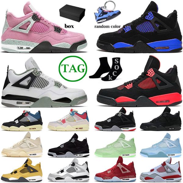 2022 new jumpman 4 4s iv mens womens basketball shoes designer sb bred red blue thunder seafoam sail pink military black cat sneakers big si
2022 new jumpman 4 4s iv mens womens basketball shoes designer sb bred red blue thunder seafoam sail pink military black cat sneakers big si
