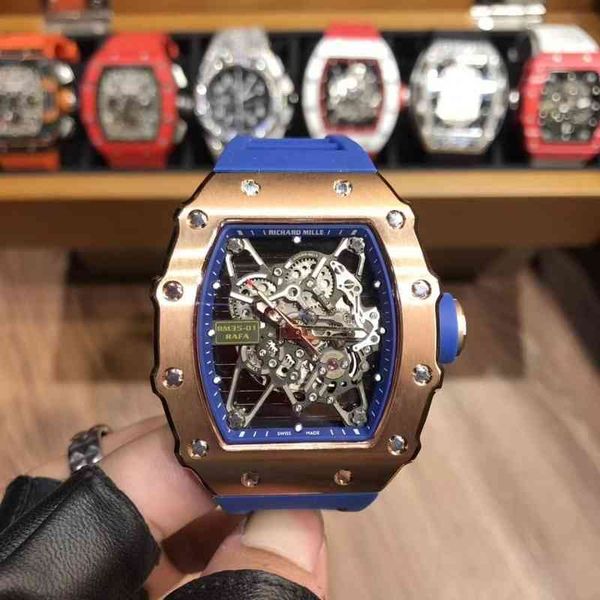 luxury mens mechanics watch richa milles wine barrel watch r rm35-01 series net red automatic machinery rose gold tape men's, Slivery;golden
luxury mens mechanics watch richa milles wine barrel watch r rm35-01 series net red automatic machinery rose gold tape men's, Slivery;golden