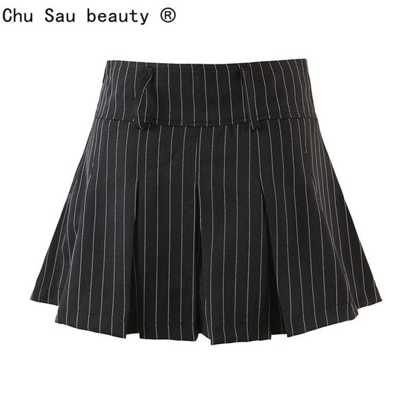 vintage college style high waist striped pleated skirt woman slim fit kawaii short mini for girl spring summer 220317, Black
vintage college style high waist striped pleated skirt woman slim fit kawaii short mini for girl spring summer 220317, Black