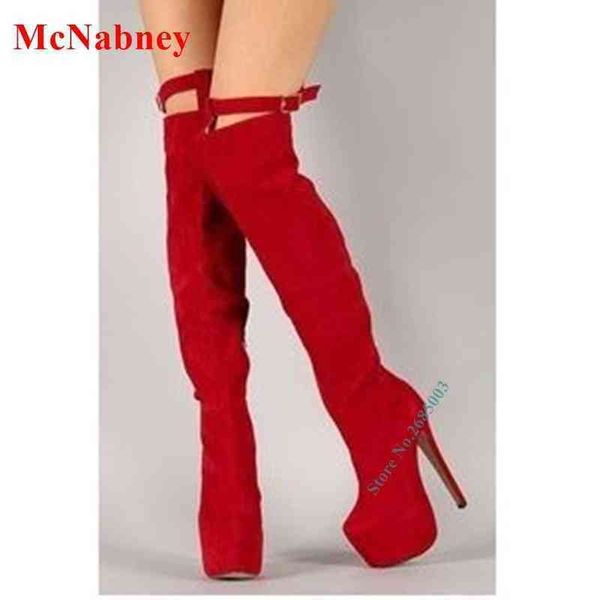suede solid platform buckle boots round toe thin high heel over the knee side zipper lady autume winter party dress boots shoes 220514, Black
suede solid platform buckle boots round toe thin high heel over the knee side zipper lady autume winter party dress boots shoes 220514, Black