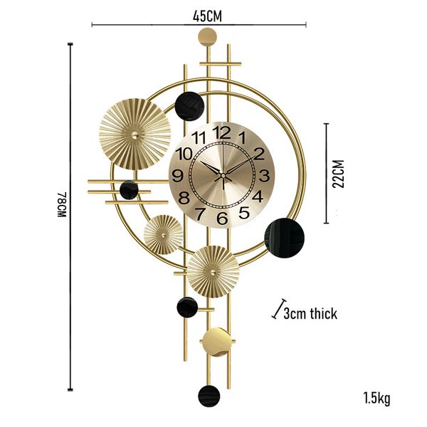 Modern Pointer Digital Wall Clocks Quartz Simplicity Living Room Mute Art Gold Metal Hungclock Hangings Home Decoration
Modern Pointer Digital Wall Clocks Quartz Simplicity Living Room Mute Art Gold Metal Hungclock Hangings Home Decoration