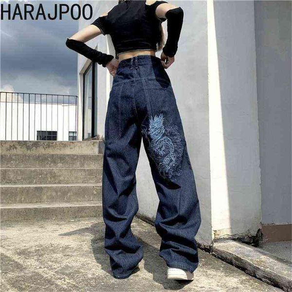 harajpoo woman jeans 2022 new dragon embroidery harajuku vintage wild fashion loose autumn wide leg men pants high waisted 221225, Blue
harajpoo woman jeans 2022 new dragon embroidery harajuku vintage wild fashion loose autumn wide leg men pants high waisted 221225, Blue