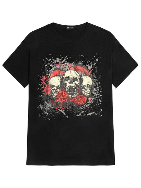 romwe guys skull print tee 76dq#, White;black
romwe guys skull print tee 76dq#, White;black