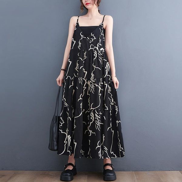 arrival japanese style dresses patchwork sleeveless chic ladies spaghetti strap summer dress print women casual, Black;gray
arrival japanese style dresses patchwork sleeveless chic ladies spaghetti strap summer dress print women casual, Black;gray