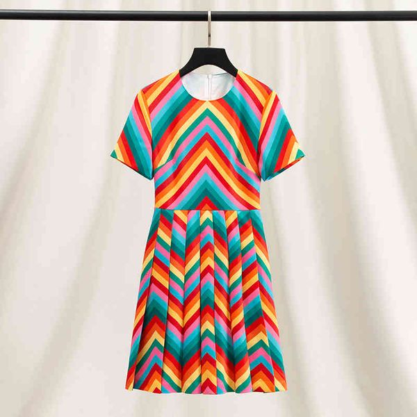 casual dresses chic and unique color rainbow stripe high waist a-line dress for women in summer slim amazing decor pleated skirt, Black;gray
casual dresses chic and unique color rainbow stripe high waist a-line dress for women in summer slim amazing decor pleated skirt, Black;gray