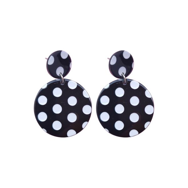fashion design black and white polka dots acrylic stud rectangle heart round shape elegant earring gift, Golden;silver
fashion design black and white polka dots acrylic stud rectangle heart round shape elegant earring gift, Golden;silver