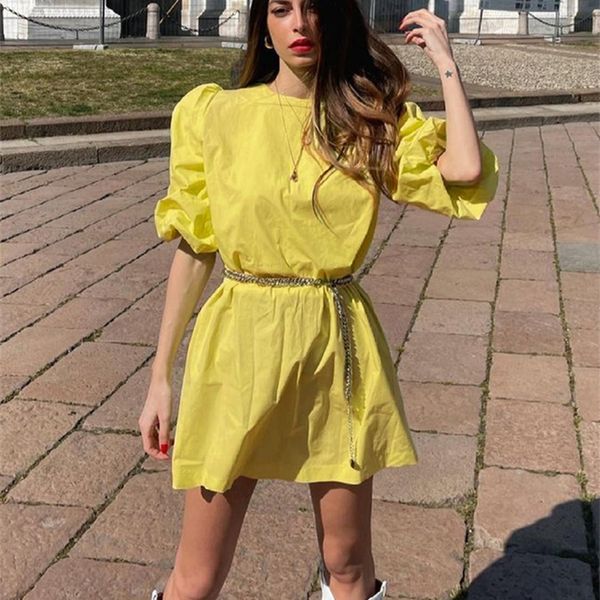 ootn cotton lantern sleeve women dress summer casual loose o neck a line solid mini dress high waist half sleeve woman dresses 220511, Black;gray
ootn cotton lantern sleeve women dress summer casual loose o neck a line solid mini dress high waist half sleeve woman dresses 220511, Black;gray