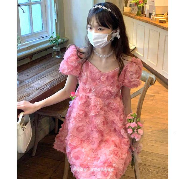 casual dresses jingtian aging bubble sleeve v-neck dress summer pink three-dimensional rose petal temperament sweet skirt children v07u, Black;gray
casual dresses jingtian aging bubble sleeve v-neck dress summer pink three-dimensional rose petal temperament sweet skirt children v07u, Black;gray