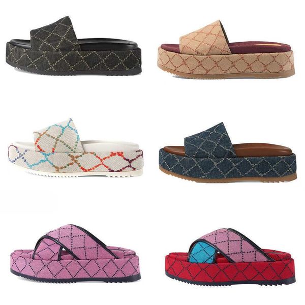 2022 ggity slipper 2022 new denim slipper embroidered cotton luxury designer slides women fashion thick bottom women platfo qxp, Black 
2022 ggity slipper 2022 new denim slipper embroidered cotton luxury designer slides women fashion thick bottom women platfo qxp, Black