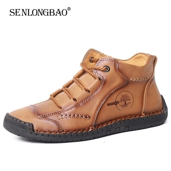 leather casual shoes handmade platform men boots outdoor autumn winter ankle boots comfortable mens shoes size 48 210315, Black;brown
leather casual shoes handmade platform men boots outdoor autumn winter ankle boots comfortable mens shoes size 48 210315, Black;brown