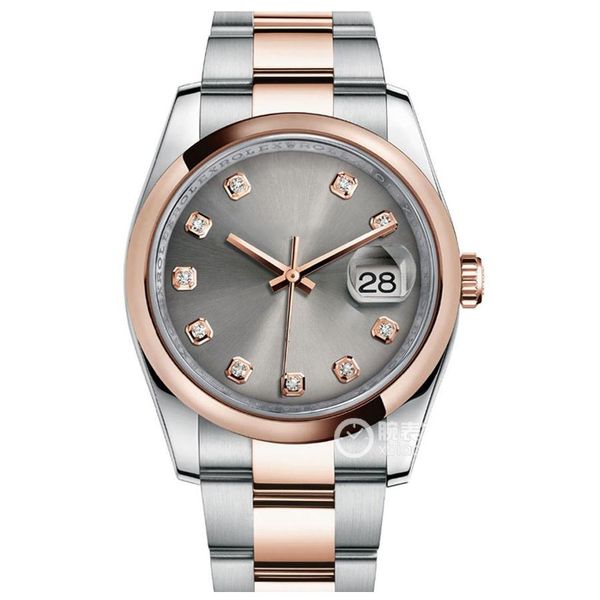 asian watch 2813 sports automatic mechanical ladies wristwatch 36mm silver grey diamond dial fashion folding clasp 116201-0082 rose gold str, Slivery;brown
asian watch 2813 sports automatic mechanical ladies wristwatch 36mm silver grey diamond dial fashion folding clasp 116201-0082 rose gold str, Slivery;brown