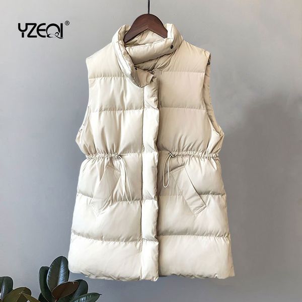 yzeqi fashion winter vest women warm sleeveless jacket casual down long vests slim solid cotton padded waistcoat gilet femme 220817, Black;brown
yzeqi fashion winter vest women warm sleeveless jacket casual down long vests slim solid cotton padded waistcoat gilet femme 220817, Black;brown