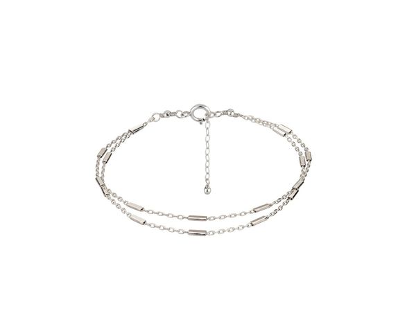link chain annika bella doublestranded sterling sier bracelet length 6 57 5 i amtyw, Black
link chain annika bella doublestranded sterling sier bracelet length 6 57 5 i amtyw, Black