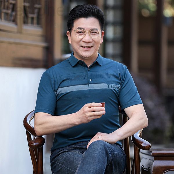 men's polos designer middle aged and elderly men's polo shirt 2022 summer new loose casual cotton thin comfortable t-shirt k98z, White;black
men's polos designer middle aged and elderly men's polo shirt 2022 summer new loose casual cotton thin comfortable t-shirt k98z, White;black