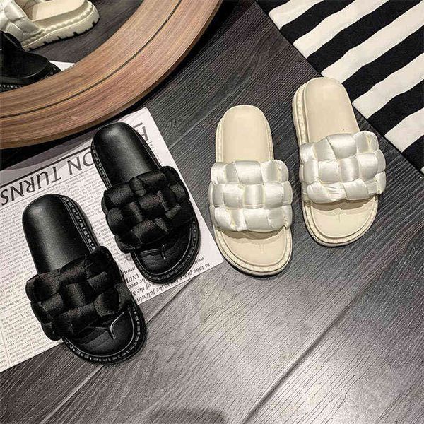 braided style thick soled lady's slippers indoors house living shoes 2022 spring summer solid color open-toe flats women shoes, Black
braided style thick soled lady's slippers indoors house living shoes 2022 spring summer solid color open-toe flats women shoes, Black