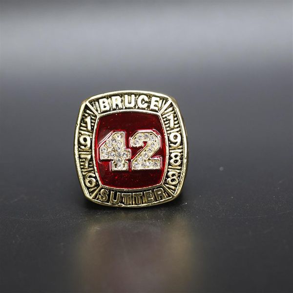 hall of fame baseball 1976 1988 #42 bruce sutter team champions championship ring with wooden display box souvenir men fan gift 20298m, Golden;silver
hall of fame baseball 1976 1988 #42 bruce sutter team champions championship ring with wooden display box souvenir men fan gift 20298m, Golden;silver
