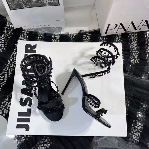 caovilla rene high rene quality designer heels sandals womens heel classic slippers 100% leather color wedding dress set travel outdoor part, Black
caovilla rene high rene quality designer heels sandals womens heel classic slippers 100% leather color wedding dress set travel outdoor part, Black