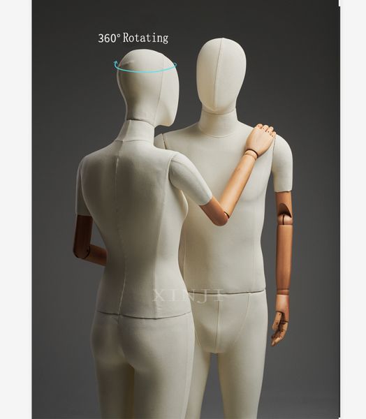 nice style flexible full body mannequin female&male fabric cover model customized factory, Khaki
nice style flexible full body mannequin female&male fabric cover model customized factory, Khaki