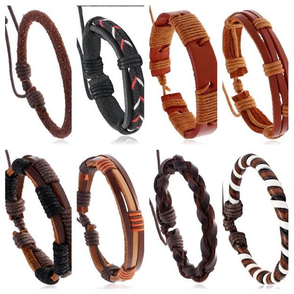 nightclub hip hop man woman cowhide bracelet 8 style selection100% genuine leather bracelet adjustable wax thread weave, Golden;silver
nightclub hip hop man woman cowhide bracelet 8 style selection100% genuine leather bracelet adjustable wax thread weave, Golden;silver