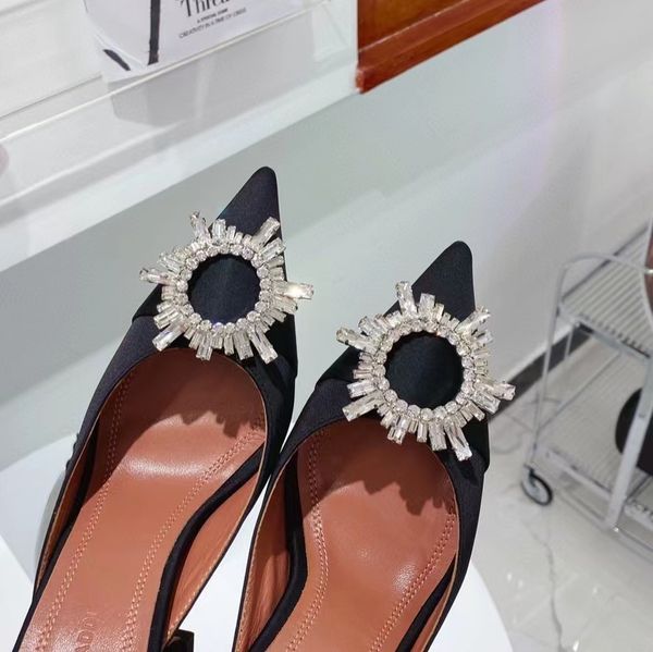 muaddi designer heels amina women sandals classic heels diamond womans slippers wedding dress shoes sunflower occupation pure color omtp, Black
muaddi designer heels amina women sandals classic heels diamond womans slippers wedding dress shoes sunflower occupation pure color omtp, Black